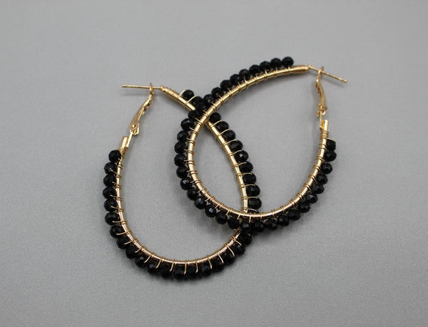 Angelica Beaded Hoop Earring