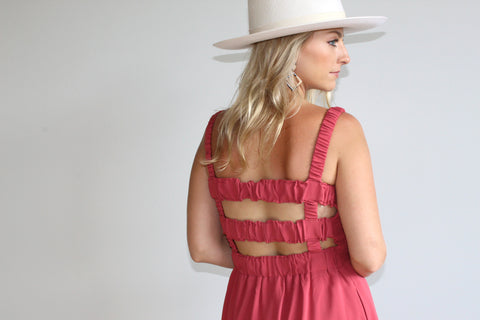 Savannah Open Back Dress