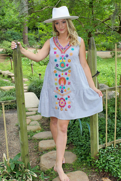 Aubrey Embroidered Dress