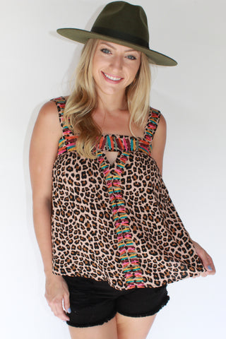 Tatum Cheetah Match Stick Top