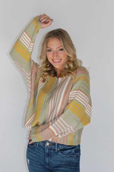 Elodie Summer Striped Sweater