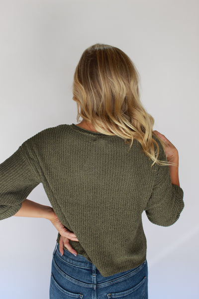 Winslet Olive Sweater