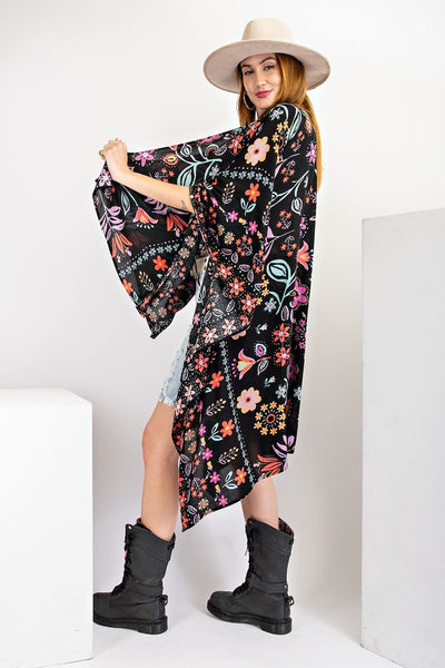 Sammie Bold Colorful Kimono Top