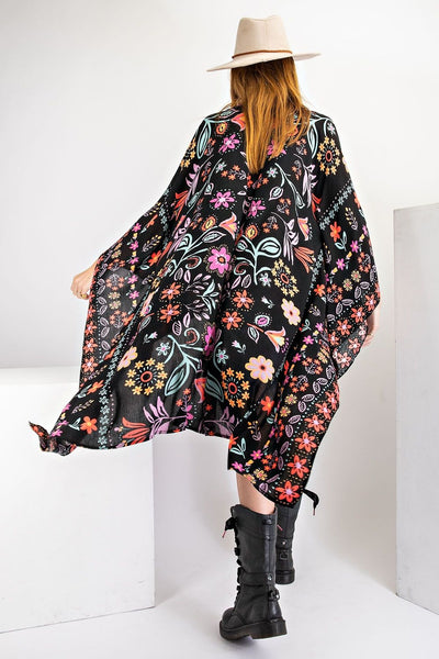 Sammie Bold Colorful Kimono Top