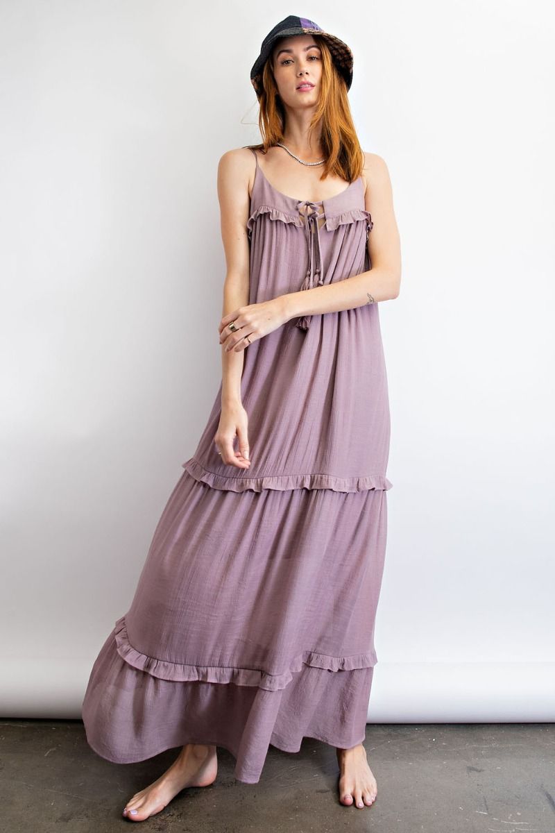 Pancy Mauve Violet Maxi Dress